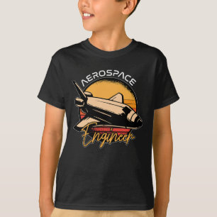 Camiseta Espacio retro de ciencia de cohetes de ingeniería