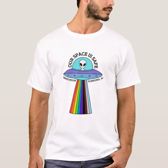 Camiseta Espacio Seguro (Anverso)