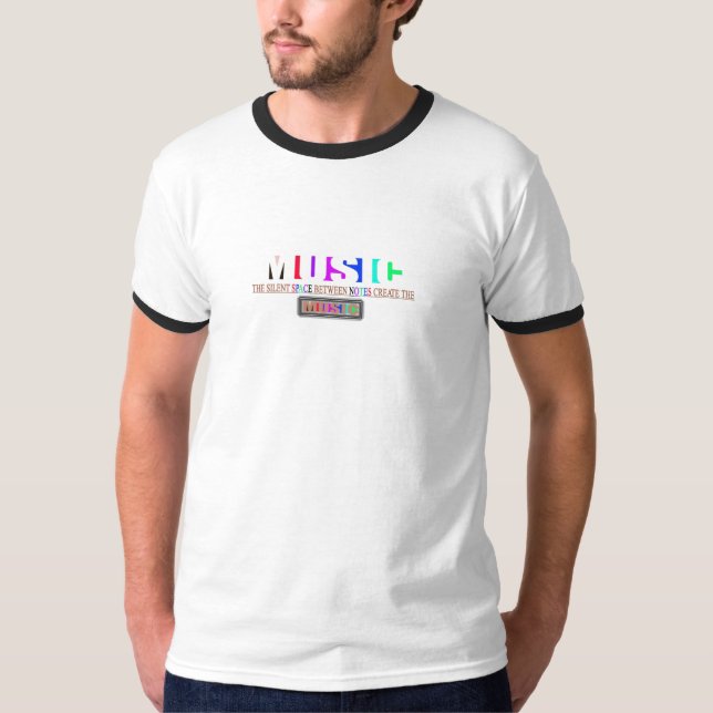 Camiseta Espacio silencioso entre las notas (Anverso)