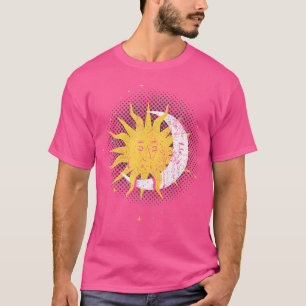 Camiseta Espacio Sun Luna Celestial Cuerpo Astrología Unive