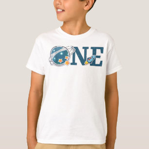 Camiseta Espacio Ultraterrestre 1 año de edad Gráfico de cu