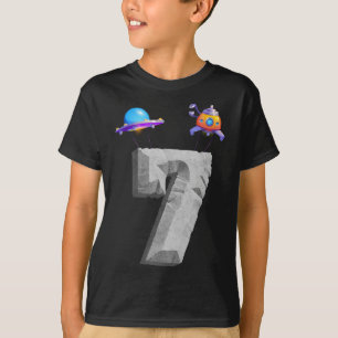 Camiseta Espacio Ultraterrestre 321 Blast Off Age 7 7th Bir