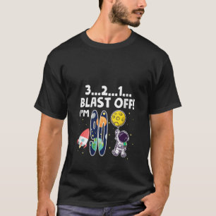 Camiseta Espacio Ultraterrestre 3 2 1 Blast Off Age 90th Bi