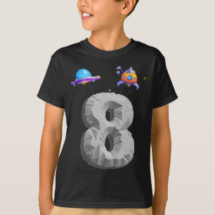 Camiseta Espacio Ultraterrestre 8 años Chica de la fiesta d