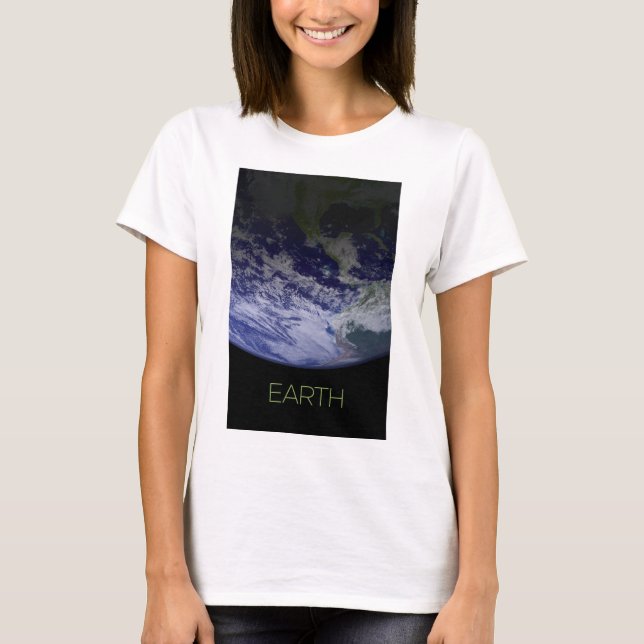 Camiseta Espacio ultraterrestre, Cosmos, Sistema Solar, Pla (Anverso)