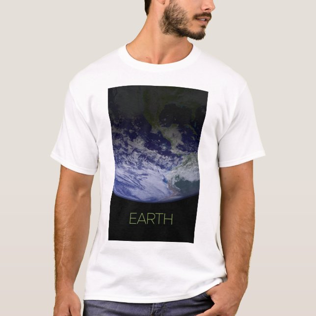 Camiseta Espacio ultraterrestre, Cosmos, Sistema Solar, Pla (Anverso)