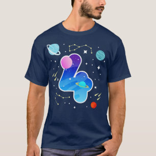 Camiseta Espacio Ultraterrestre Cuarto Fiesta de Cumpleaños