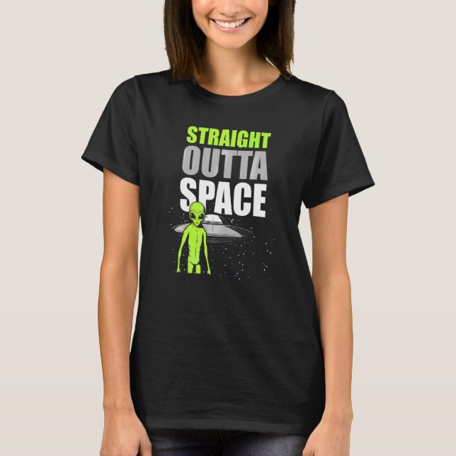 Camiseta Espacio Ultraterrestre Directa Meme Externo Ufo Al (Anverso)