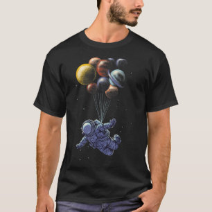 Camiseta Espacio. Viajar Realista. Espacio. Planetas