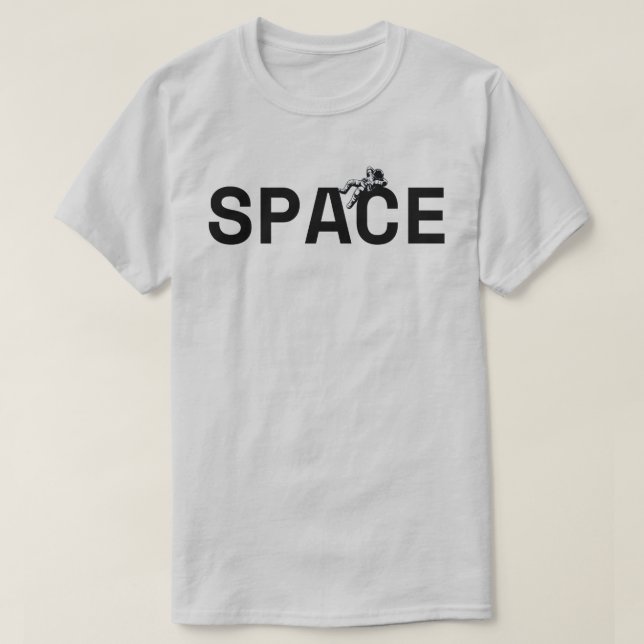 Camiseta Espacio y astronauta (Diseño del anverso)