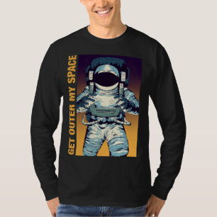 Camiseta Espacio y motivo de astronauta Sal de mi habitació