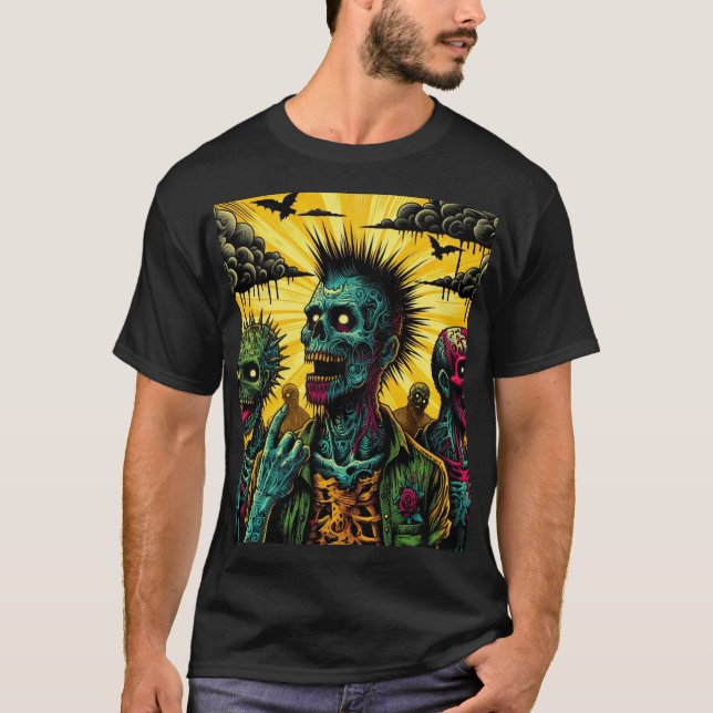 Camiseta Espacio Zombie Apocalipsis (Anverso)