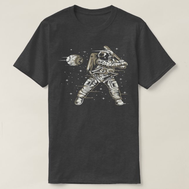 Camiseta Espacios astronautas con planetas espaciales  (Diseño del anverso)
