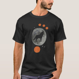 Camiseta Espacios De Lobos Tribales Para Hombres De Noches