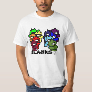 Camiseta espacios en blanco