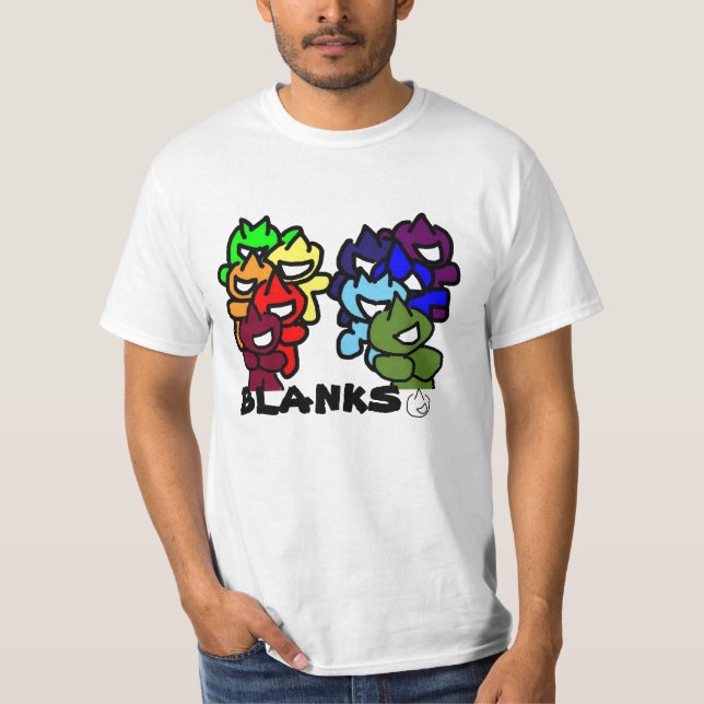 Camiseta espacios en blanco (Anverso)