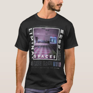 Camiseta Espacios Liminales Retro 80 y 90 Vaporwave estétic
