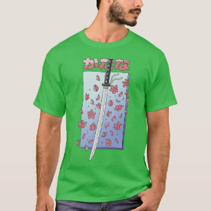Camiseta Espada de cerezo en flor de sakura en la anime jap