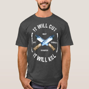 Camiseta Espada De Cuchillo Forjada De Fuego Cortará Regalo