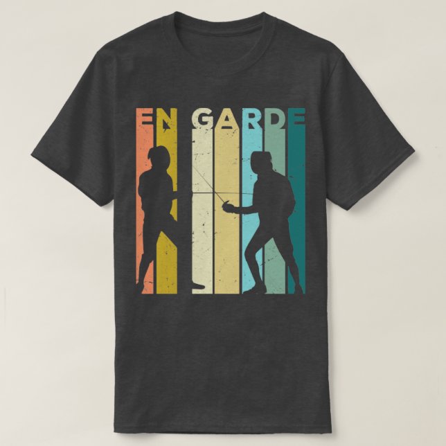 Camiseta Espada de espada en la lucha contra la esgrima en  (Diseño del anverso)