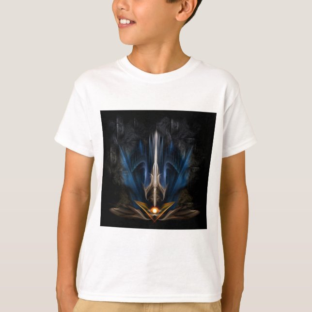 Camiseta Espada de la Luz Arte Fractal (Anverso)
