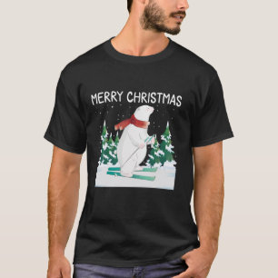 Camiseta Espada de oso polar Feliz Navidad Pajamas navideño