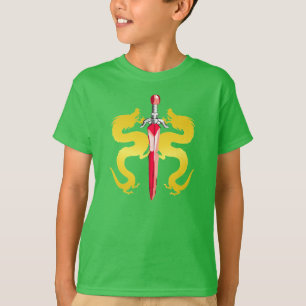 Camiseta Espada del Dragón del Sol Dorado