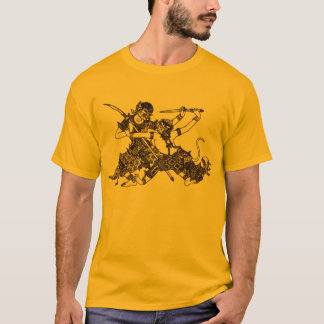 CAMISETA ESPADA HINDÚ ASIÁTICA DEL SUR DE DIOSES HANUMAN