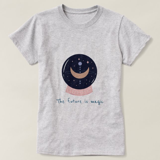 Camiseta Espada mística de bola de cristal (Diseño del anverso)