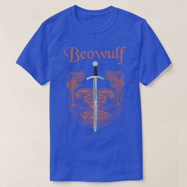 Camiseta Espada nórdica de Beowulf y Grendal (Diseño del anverso)