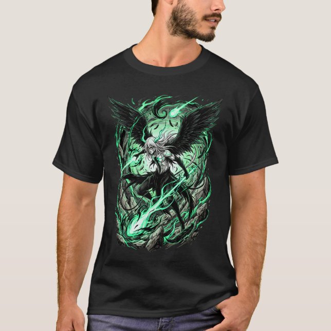 Camiseta Espada Pálido de Ojos Verdes Cuarta Arrancar Resur (Anverso)
