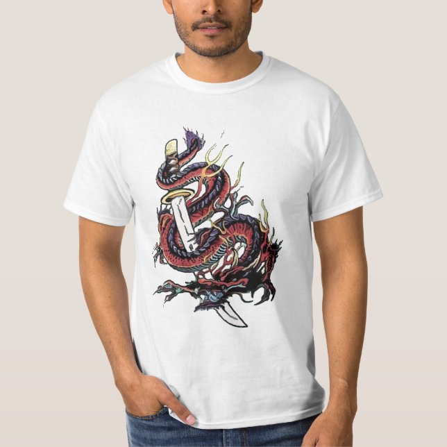 Camiseta Espada y dragón (Anverso)