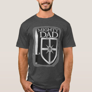 Camiseta Espada y escudo de papá poderoso