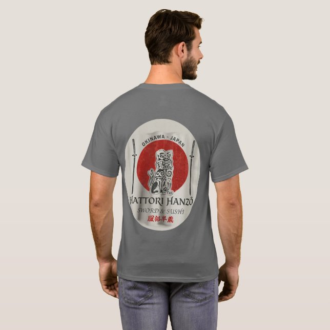 Camiseta Espada y Sushi Hattori Hanzo (Reverso completo)