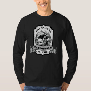 Camiseta Espadachín del Clan MacDonald Insignia Escocesa Hi