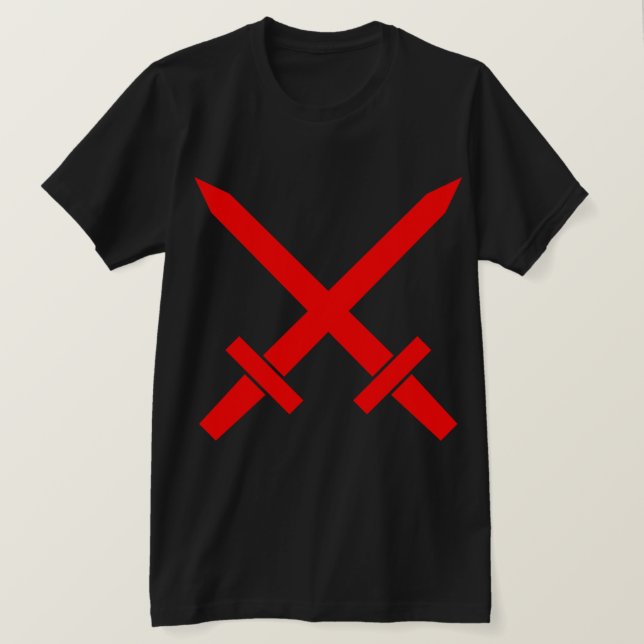 Camiseta Espadas cruzadas (Anverso del diseño)