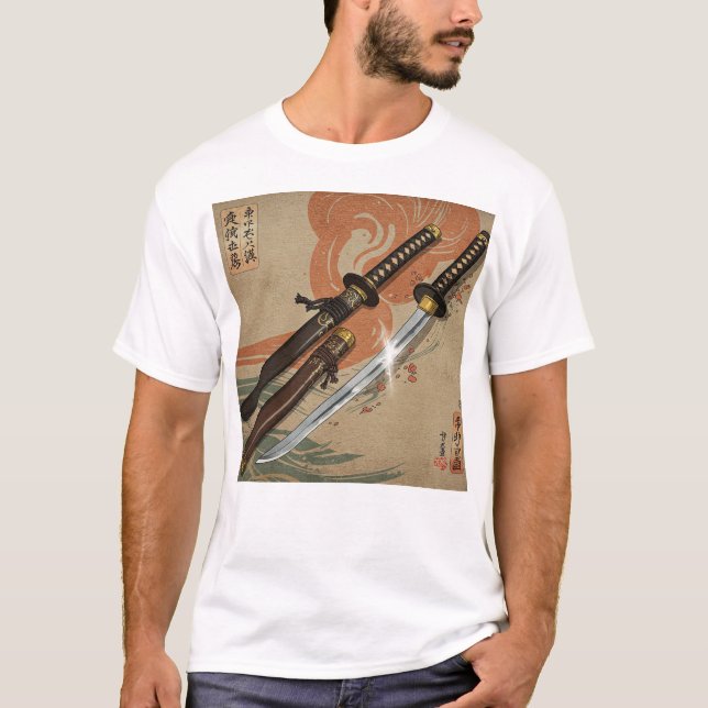 Camiseta Espadas de Samurai (Anverso)