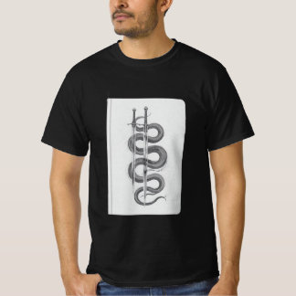 Camiseta Espadas Duales & Arte Místico de Serpiente