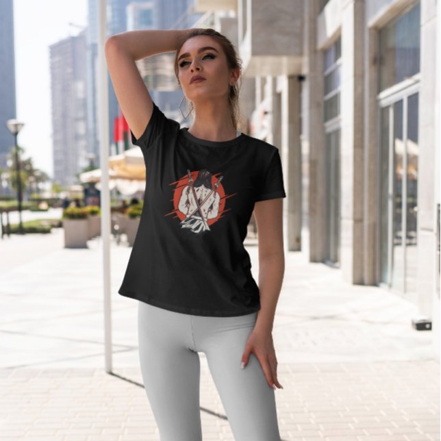 Camiseta Espadas traseras de Samurai (Subido por el creador)