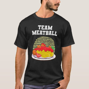 Camiseta Espagueti De Fútbol De Equipo Y Bolas De Carne
