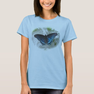 Camiseta Espagueti de mariposa púrpura cegada "T"