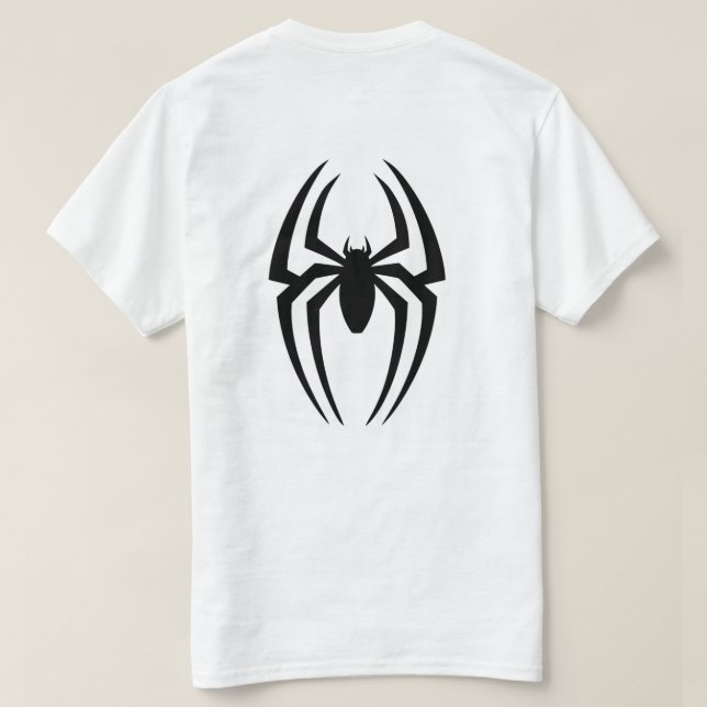 camiseta espalda araña (Reverso del diseño)