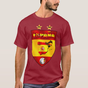 Camiseta España 1964 2008 escudos del emblema del futbol