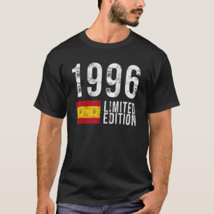 Camiseta España 1996 con cumpleaños de bandera