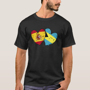 Camiseta España Bahamas Bandera Corazones Divididos P Españ