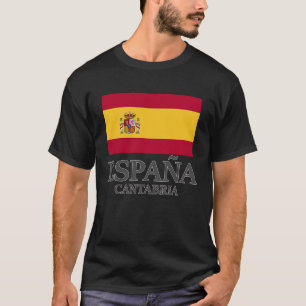Camiseta España Bandera de Cantabria Viaje Europa vacacione