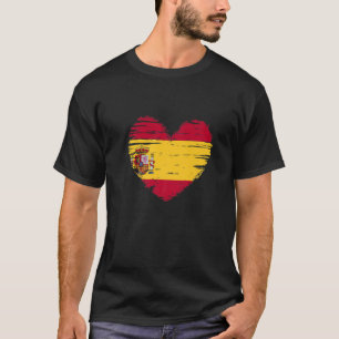 Camiseta España Bandera del Corazón Orgullo Español