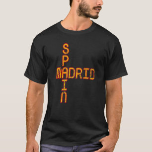 Camiseta España Bandera España Orgullo España Viaje Madrid