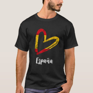 Camiseta España: Bandera española Corazón de España Roots E