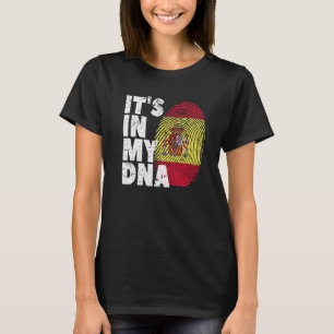 Camiseta España Bandera española está en mi huella dactilar